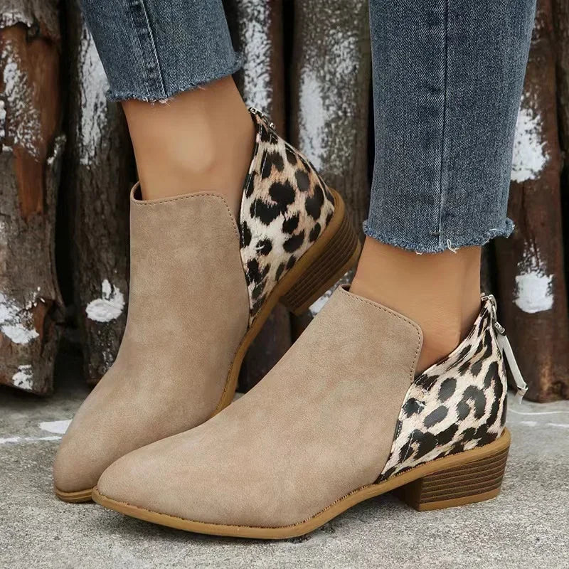 Elegant short boots with a unique design for everyday wear