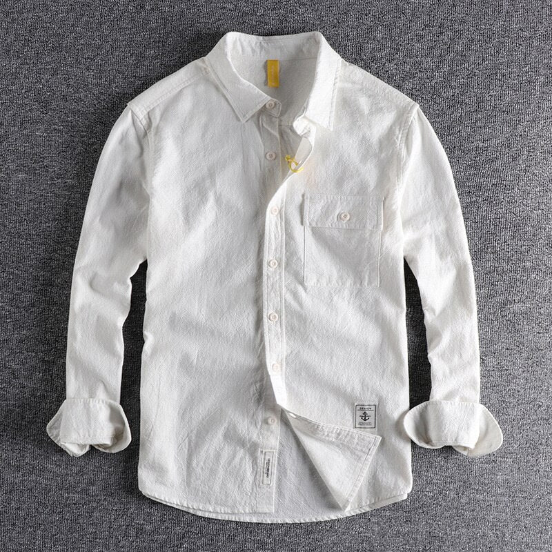 Thick textured shirt for a stylish look