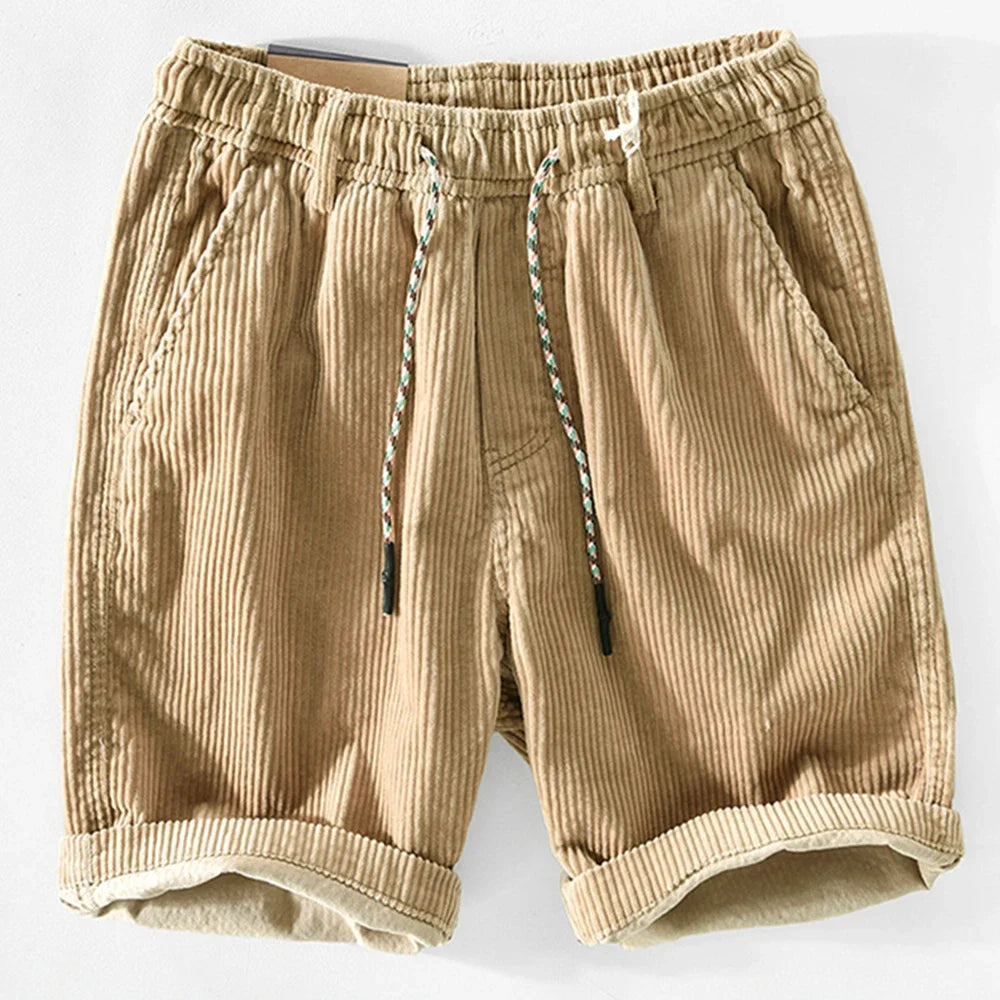 Hugo - Men's Retro Corduroy Shorts