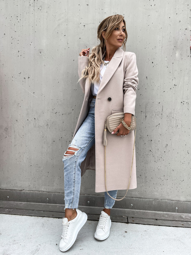 Elegant and Warm Long Coat for Women