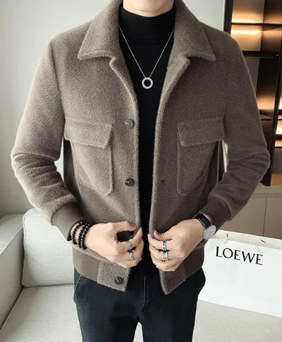 Elegant winter coat with a classic cut