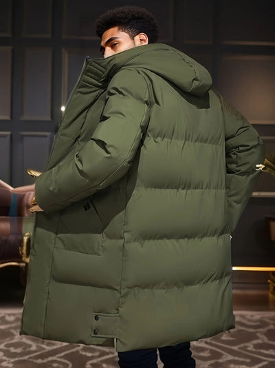 Men's winter coat, warm and fashionable with long design