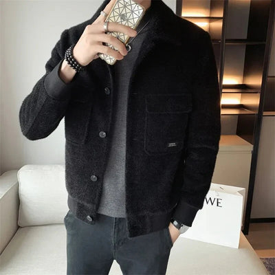 Elegant winter coat with a classic cut