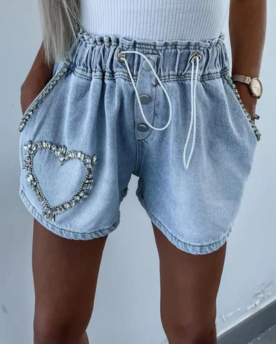 Bilma - Rhinestone-encrusted shorts