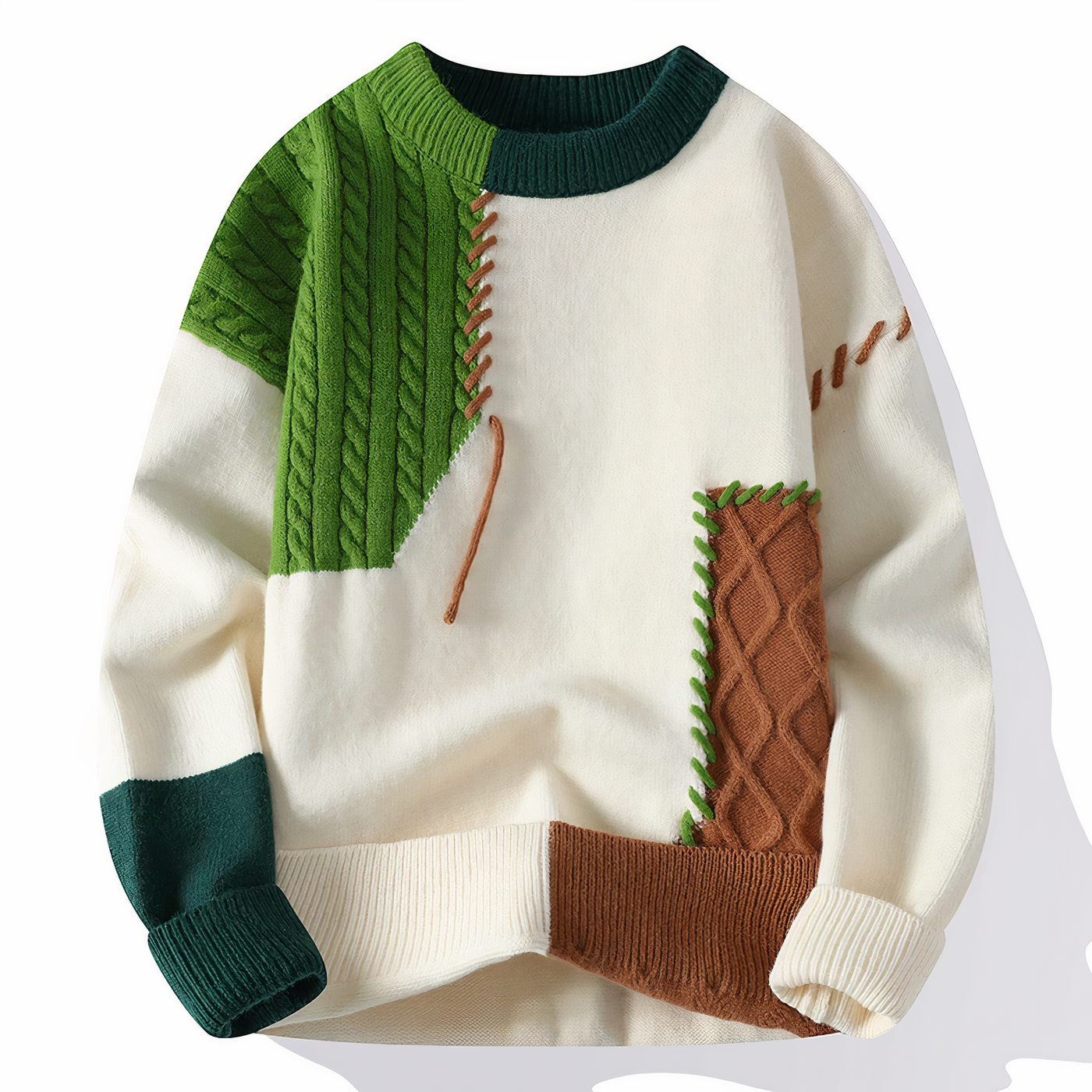 Wide sweater with a modern design, perfect for a current style