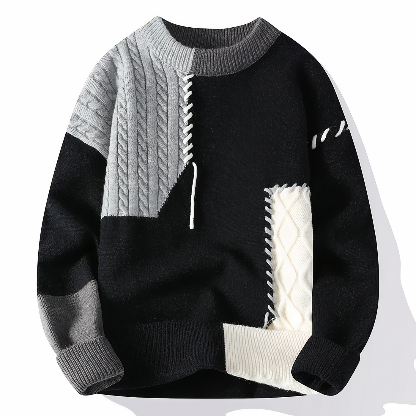 Wide sweater with a modern design, perfect for a current style