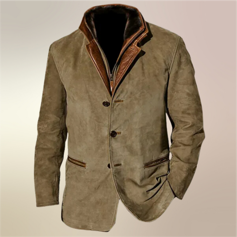 Men's jacket with a vintage and modern design
