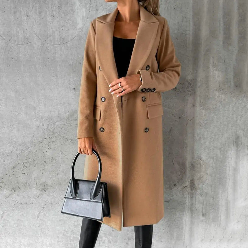 Women's casual long coat with modern style