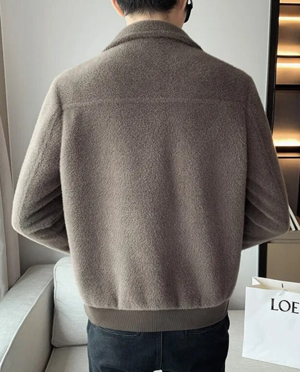 Elegant winter coat with a classic cut