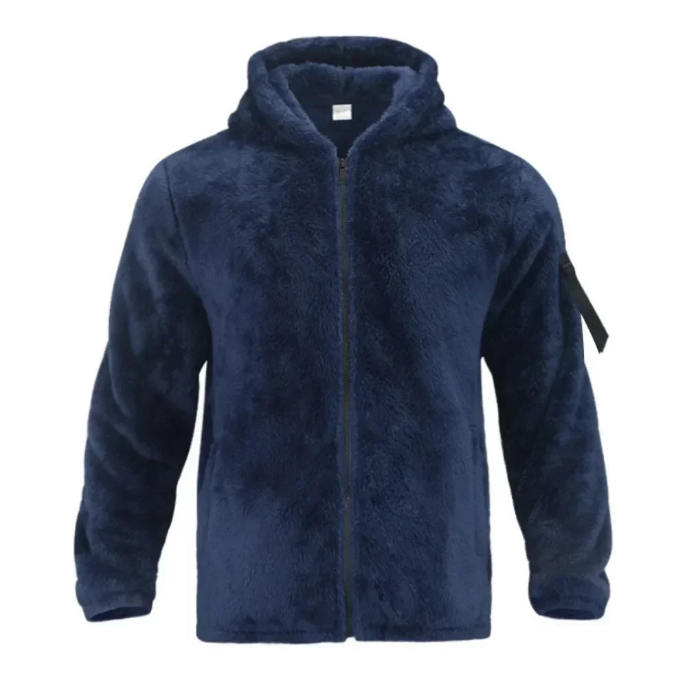 Warm men's jacket with modern design for everyday use