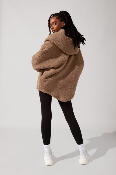 Cocoon Coat for Women - Elegant in Cool Grey