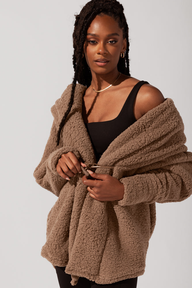 Cocoon Coat for Women - Elegant in Cool Grey