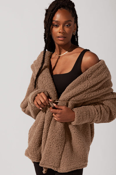 Cocoon Coat for Women - Elegant in Cool Grey