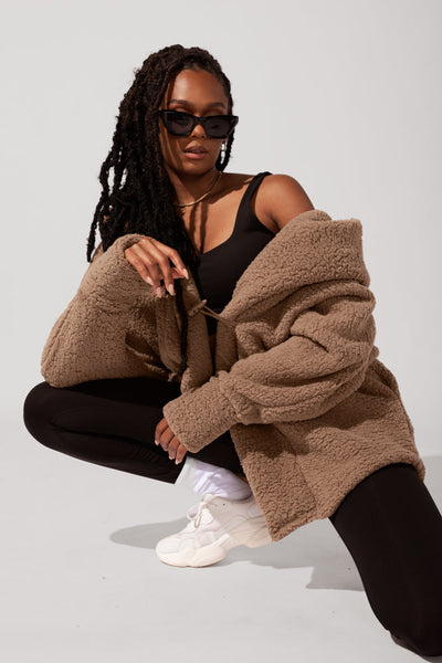 Cocoon Coat for Women - Elegant in Cool Grey
