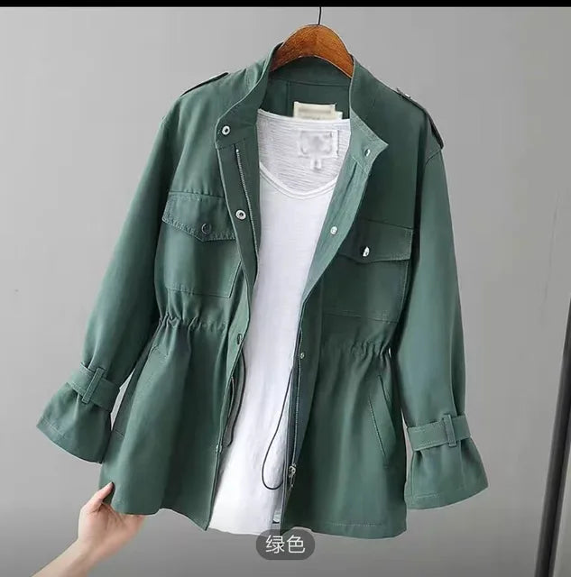 Alba - Women's windbreaker with high neck
