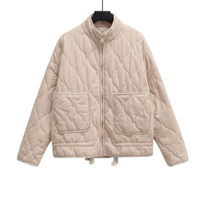 Elegant women's coat with large pockets – Ideal for cold weather