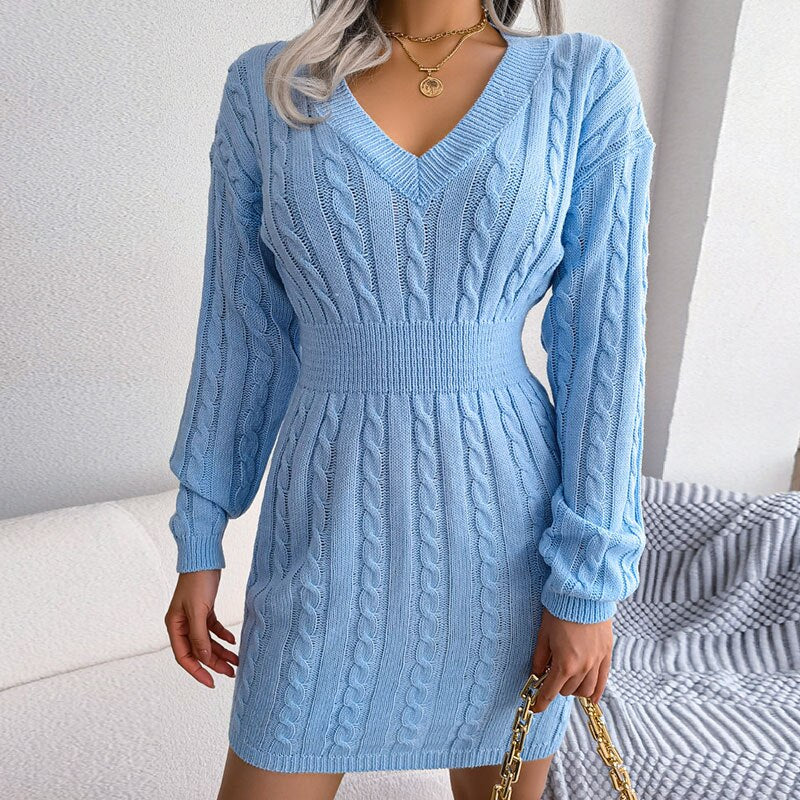 Loose dress with embroidered details, bohemian and elegant style