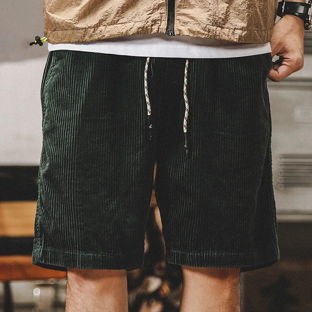 Hugo - Men's Retro Corduroy Shorts