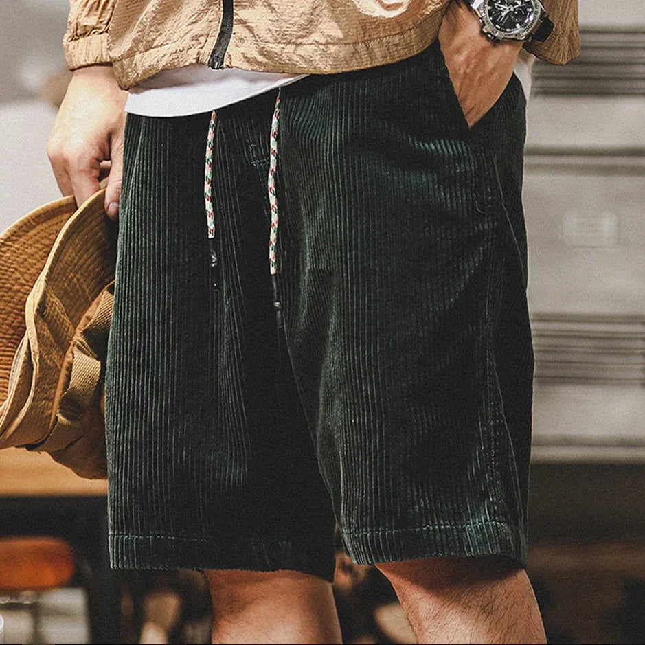 Hugo - Men's Retro Corduroy Shorts