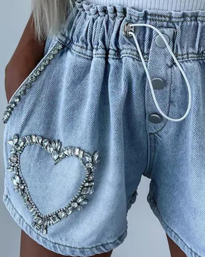 Bilma - Rhinestone-encrusted shorts