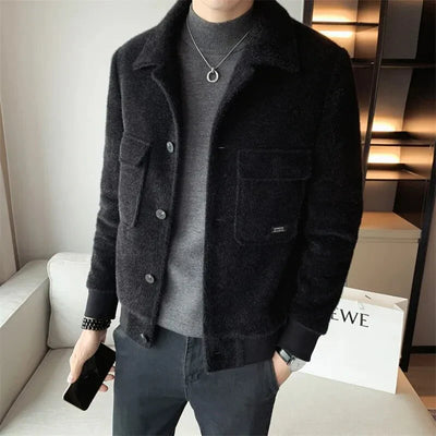 Elegant winter coat with a classic cut