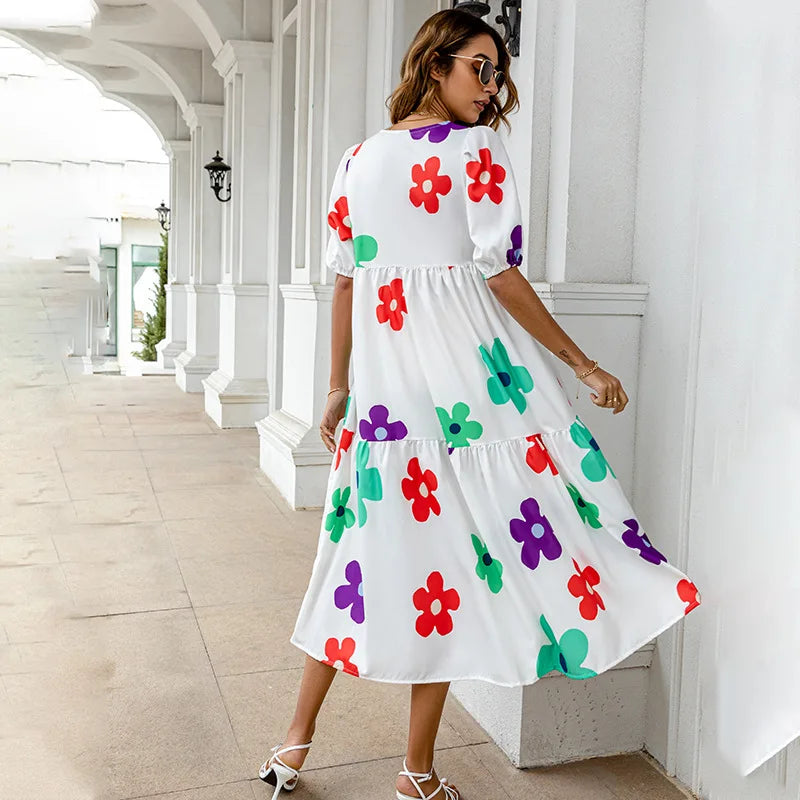 Karolina - Printed dress for summer