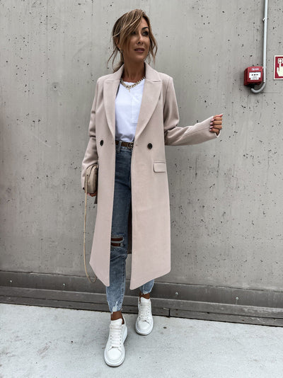 Elegant and Warm Long Coat for Women