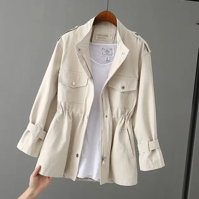 Alba - Women's windbreaker with high neck
