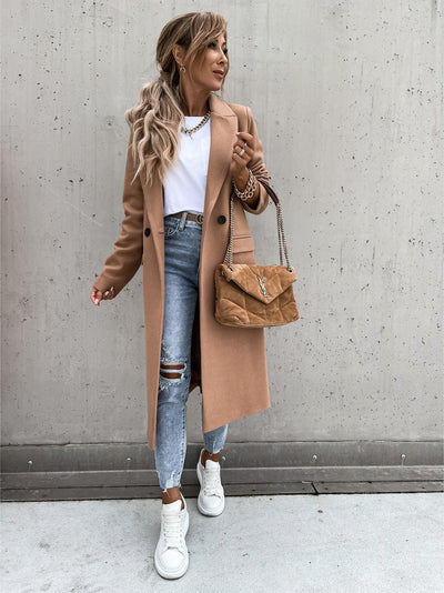 Elegant and Warm Long Coat for Women