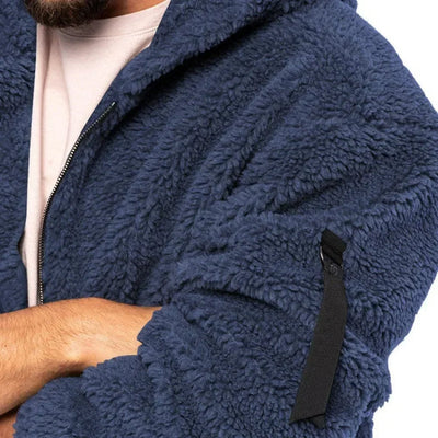 Warm men's jacket with modern design for everyday use