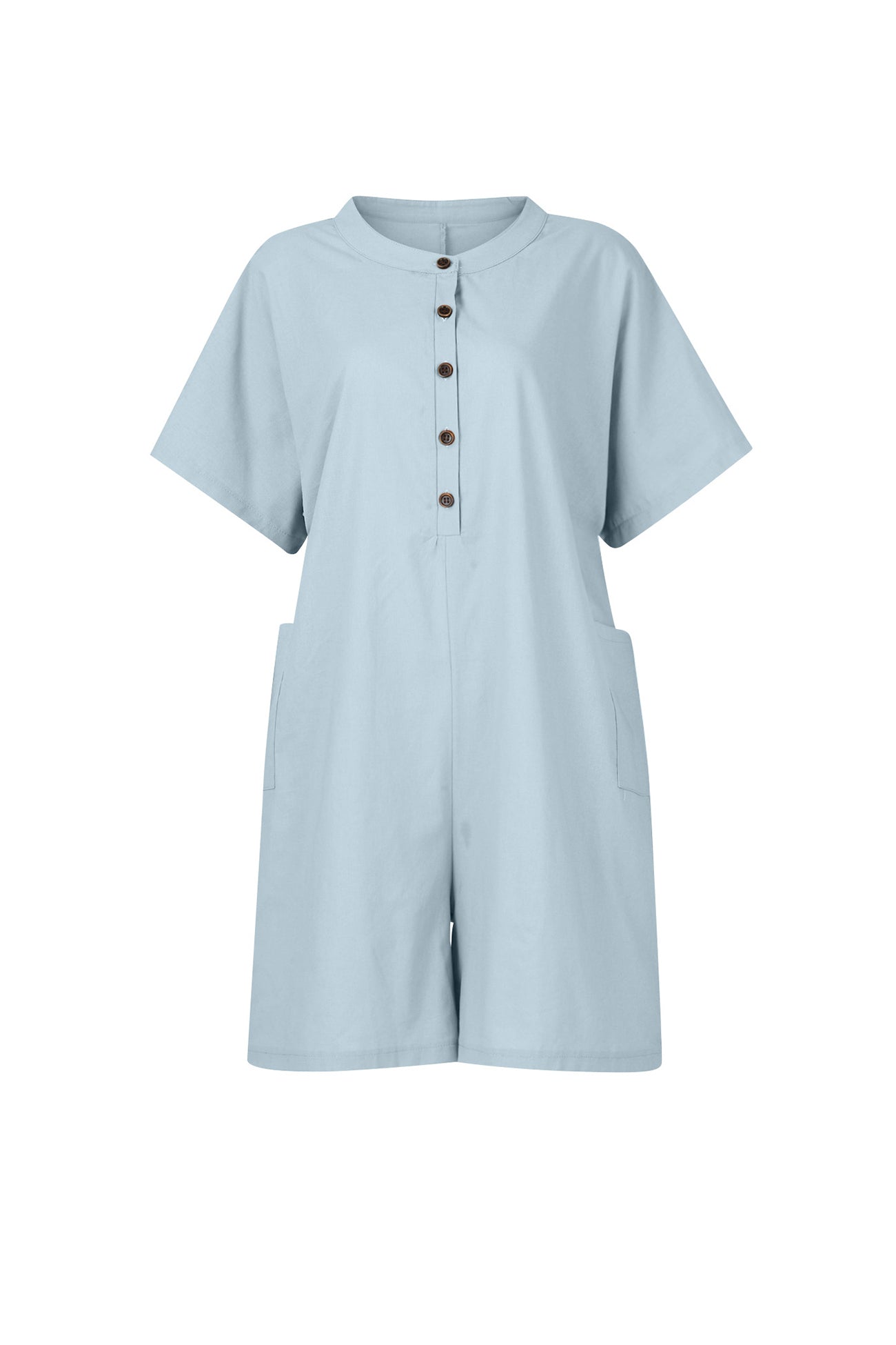 Anna - Loose-fitting jumpsuit with pockets and button closure
