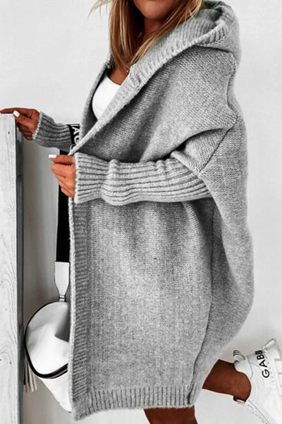 Hooded Open Cardigan – Style and Comfort