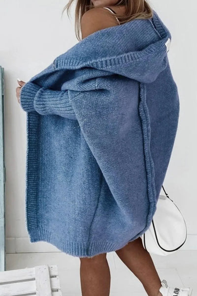 Hooded Open Cardigan – Style and Comfort
