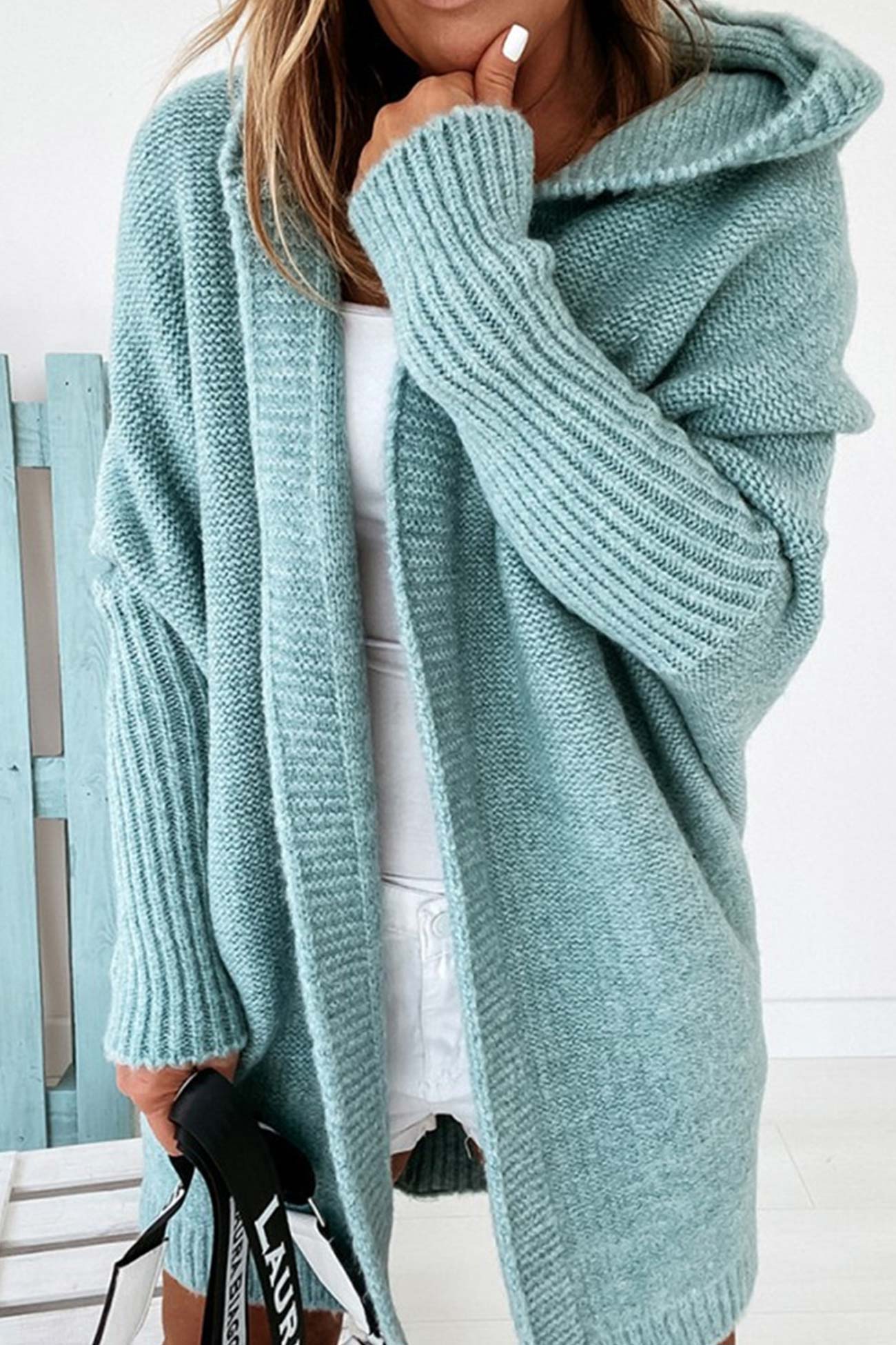 Hooded Open Cardigan – Style and Comfort