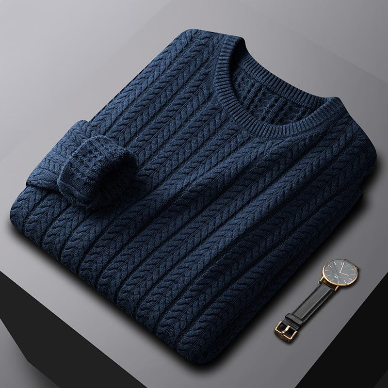 Men's classic cable knit sweater