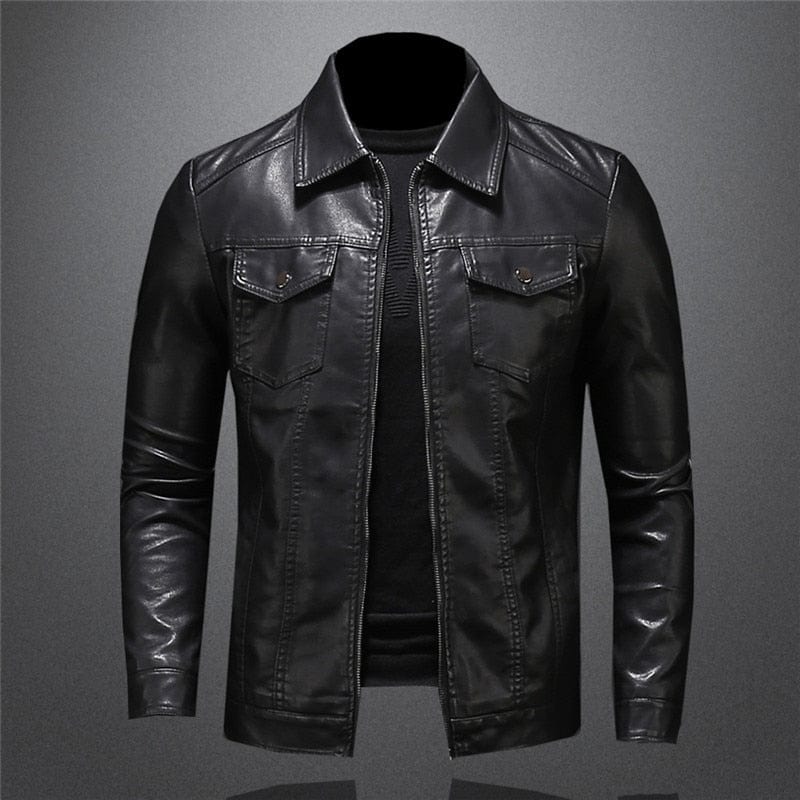Men's Leather Jacket – Stylish, High-Quality Motorcycle Jacket