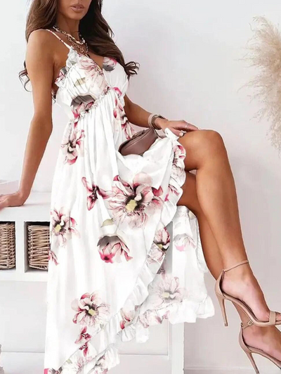 Lola - Bohemian Strappy Loose Chiffon Dress