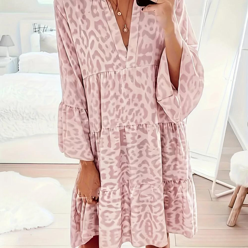 Andrea - Leopard Print Dress