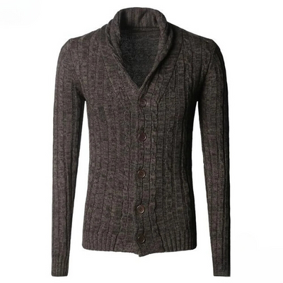 Stylish Men's Long Sleeve Cardigan Sweater Jacket