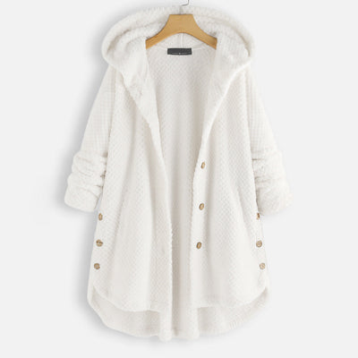 Women's winter jacket with hood and modern design