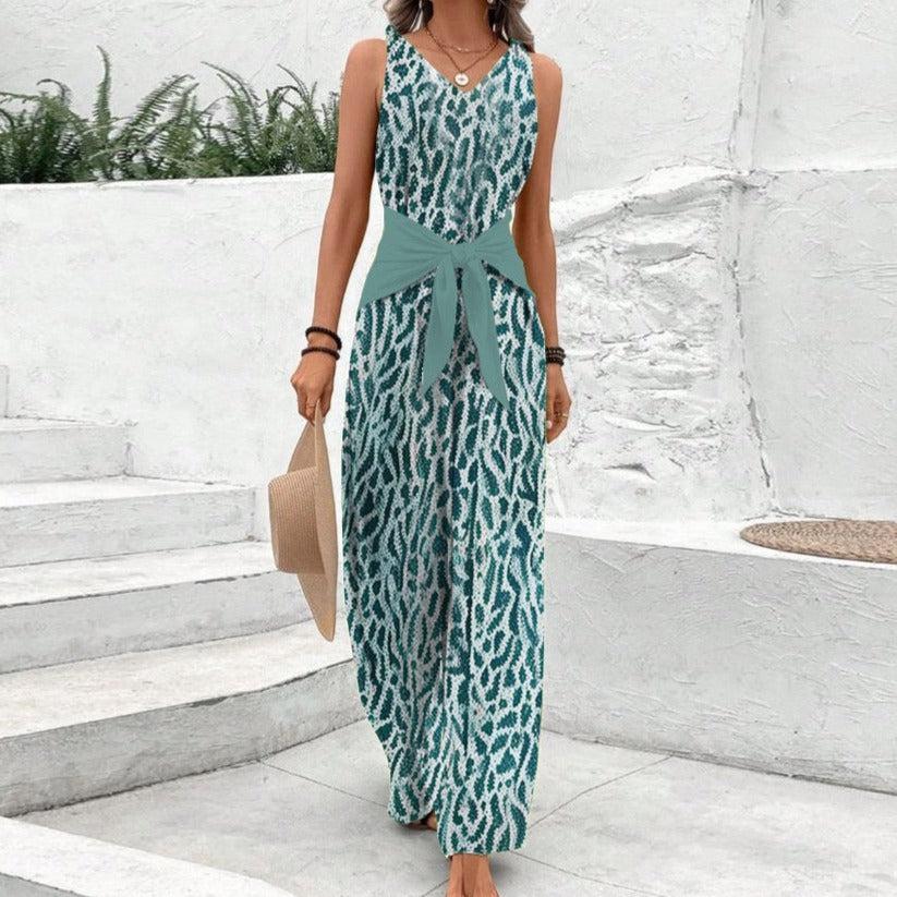 Frida - Sleeveless round neck jumpsuit