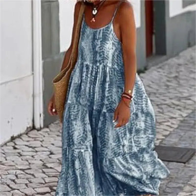 Victoria - Asymmetrical Printed Dress