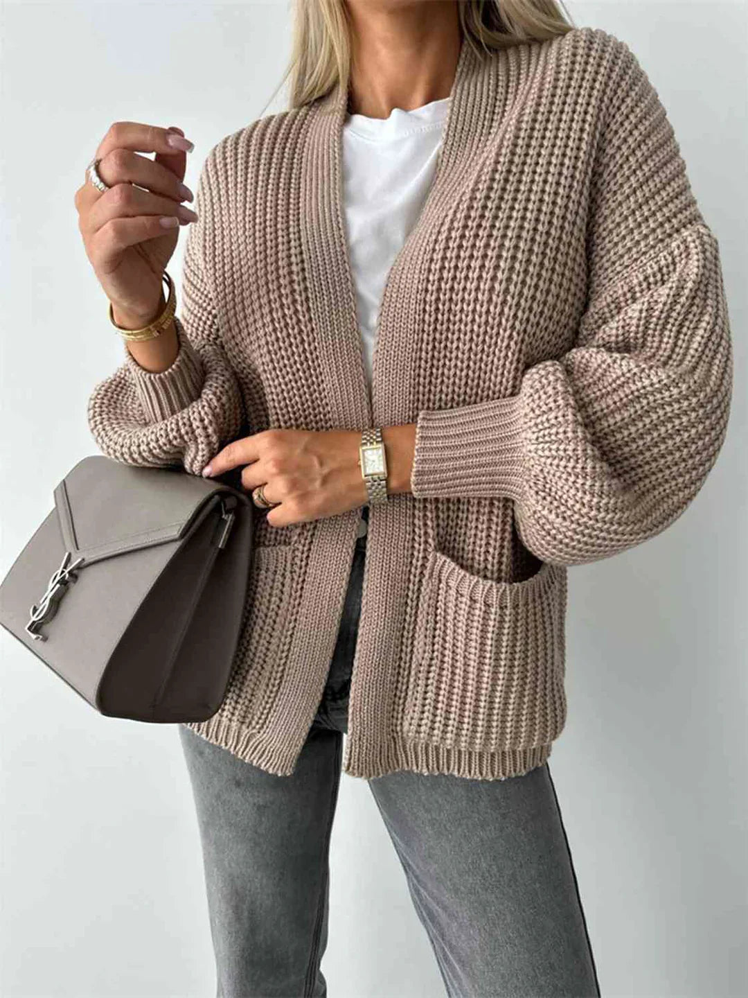 Elegant open-front cardigan: style and comfort for every day