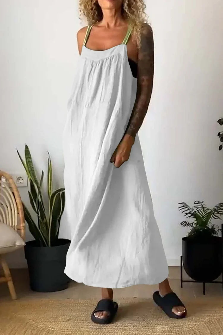 Virginia - Casual loose dress with straps