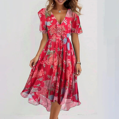Summer dress with an elegant and feminine design