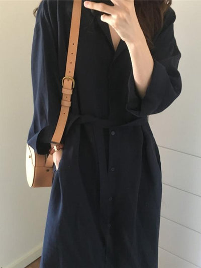 Abigail - Effortlessly Chic Draped Long Coat