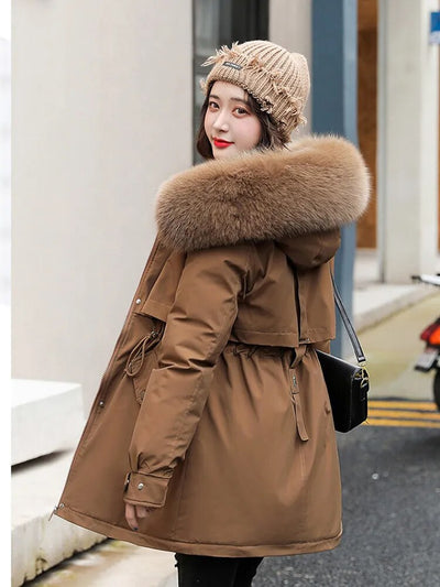 Women's Hooded Jacket | Thermal Coat | Waterproof Outdoor Parka
