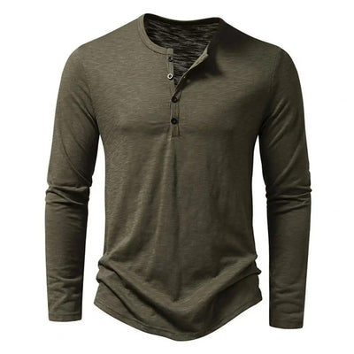Men's long-sleeved shirt with a casual and modern style