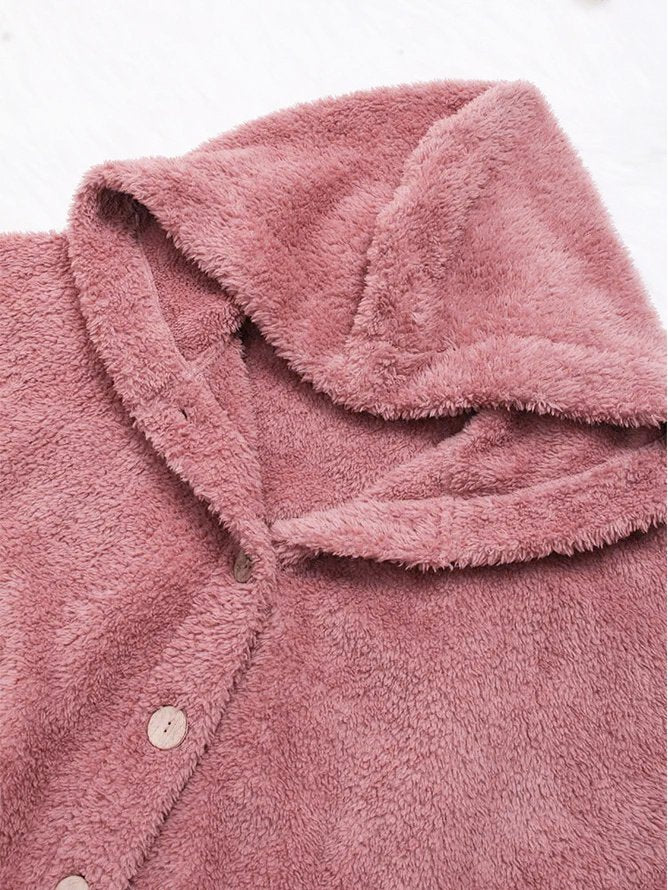 Monochromatic Corduroy Sweatshirt Jacket with a Loose Fit for Maximum Comfort