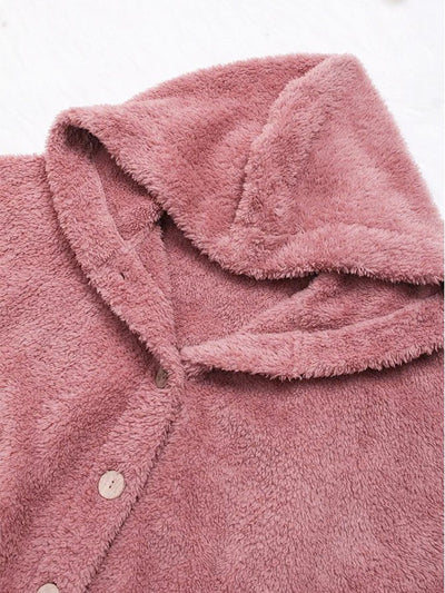 Monochromatic Corduroy Sweatshirt Jacket with a Loose Fit for Maximum Comfort